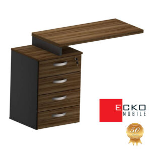 Mesa Auxiliar Pedestal 4 Gavetas Azaleia