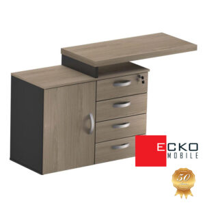 Mesa Auxiliar Pedestal 1P+4G Jasmim