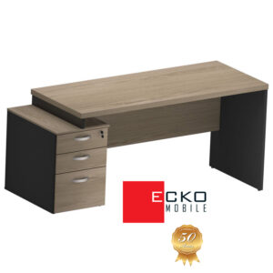 Mesa Reta Pedestal 2G+1PS Jasmim
