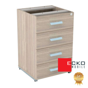 Gaveteiro Pedestal 4 Gavetas Tóquio