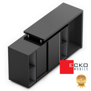 Armário Médio 2 Portas Nicho Lateral e Frigobar Osaka