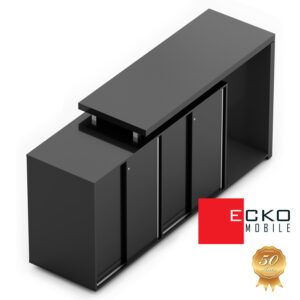 Armário Médio Duplo 4 Portas e Nicho Frigobar Osaka
